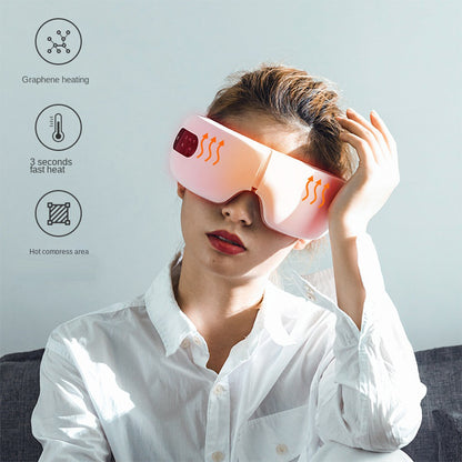 Eye massager airbag vibration intelligent AI voice hot compress eye protection device