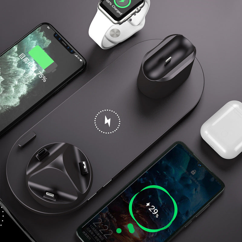 6-in-1 Wireless Fast Charging Dock for iPhone, Phone & Watch