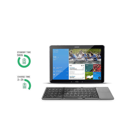 Wireless Bluetooth Folding Mini Keyboard – Portable, 64 Keys