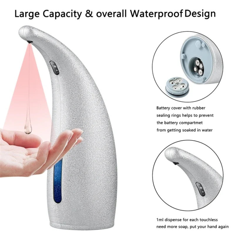 Bathroom 300ML Touchless Liquid & Foam Dispenser with Infrared Sensor