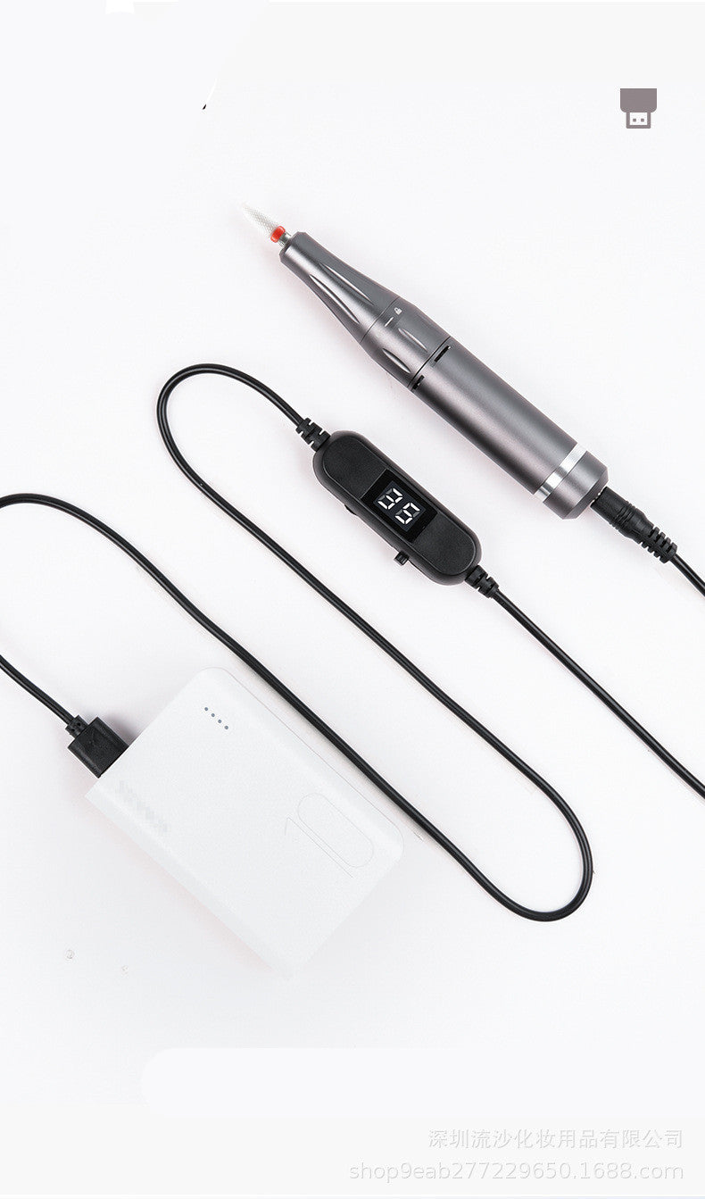 Portable Electric Nail Polisher – 35,000RPM, USB Powered, with Display