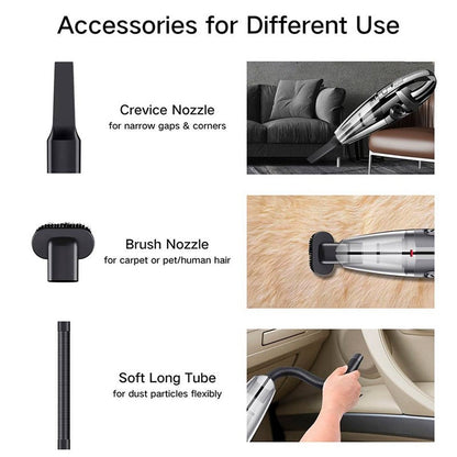 Portable Rechargeable Handheld Vacuum Cleaner – 120W, 3200kPa Suction, USB Powered