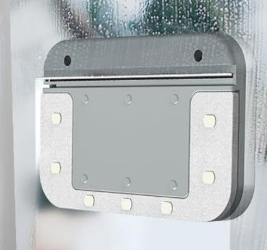 Magnetic Double-Sided Window Cleaner – Glass Cleaning Tool with Silicone Scraper