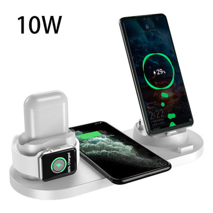 6-in-1 Wireless Fast Charging Dock for iPhone, Phone & Watch