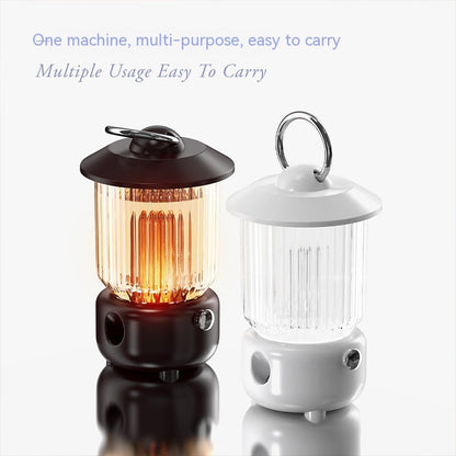 Retro Kerosene Lamp USB Humidifier – Rechargeable, Quiet, Desktop Style