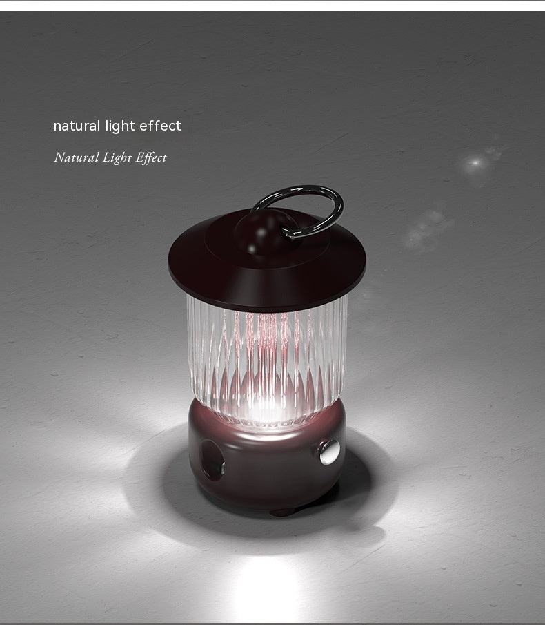 Retro Kerosene Lamp USB Humidifier – Rechargeable, Quiet, Desktop Style
