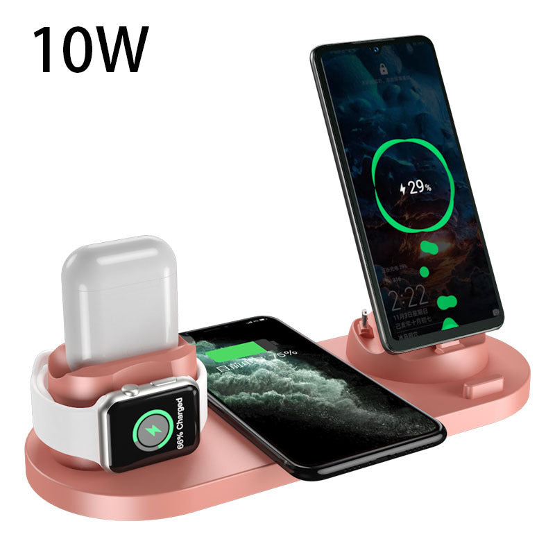 6-in-1 Wireless Fast Charging Dock for iPhone, Phone & Watch