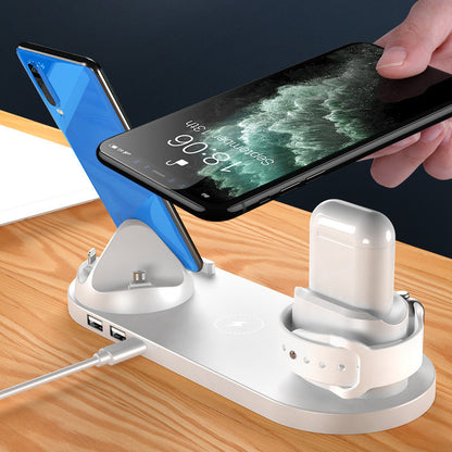 6-in-1 Wireless Fast Charging Dock for iPhone, Phone & Watch