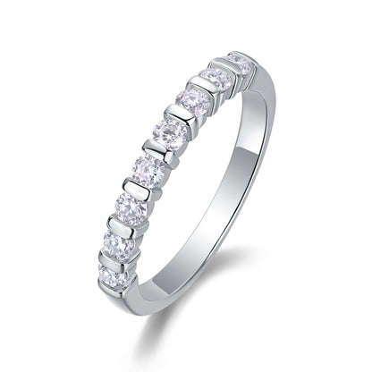 1Luxury Fashion Diamond Ring, Moissanite Silver Ring